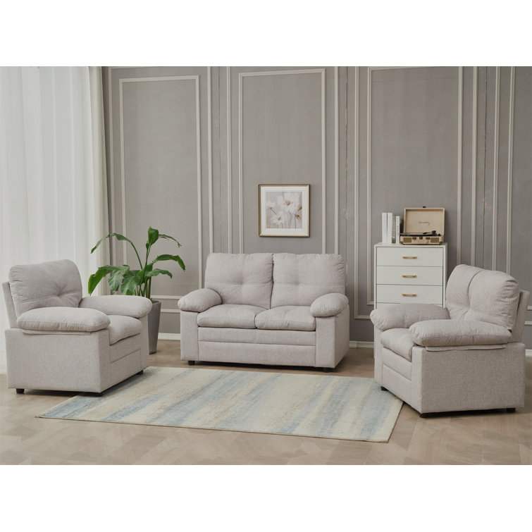 Latitude Run® 3 Piece Standard Living Room Set Wayfair Canada